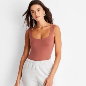 Women's Mauve Tank Top Bodysuit